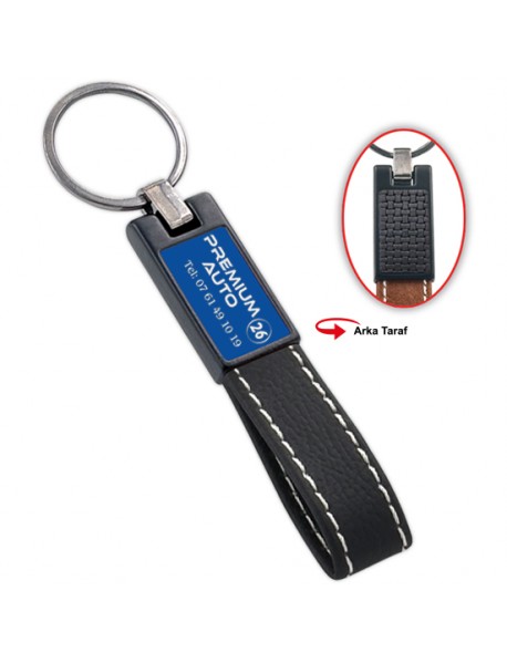 1360.-SİYAH RİVA ANAHTARLIK