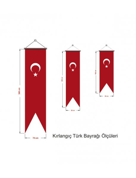 Fb 1216 Kırlangıç Flama Bayrak (Türk Bayrağı)