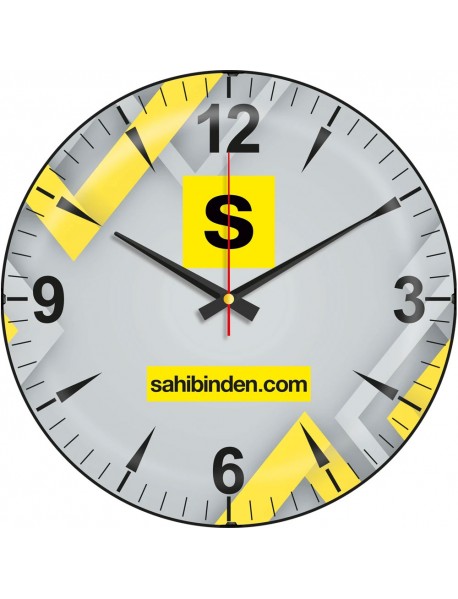 V30-528-B Bombe Cam Duvar Saati