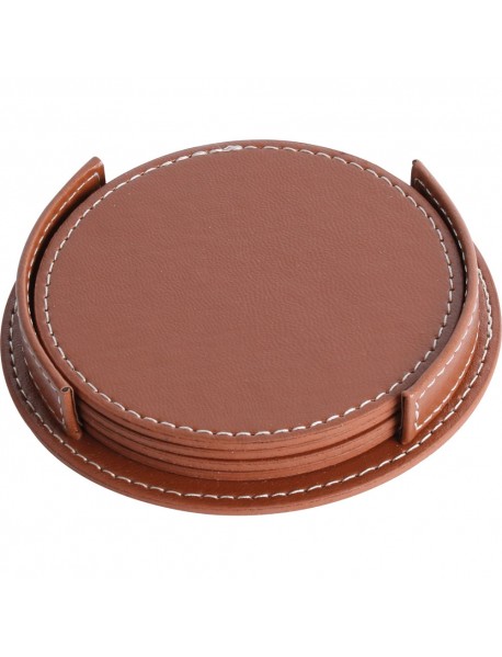 D-3820-S Deri Bardak Altlığı