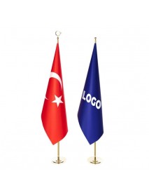 Mb 1220 Sarı Kaplama Direkli Makam Bayrak