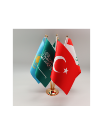 MB 1209 Sarı Kaplama Beşli Masa Bayrağı MB 1209 Sarı Kaplama Beşli Masa Bayrağı