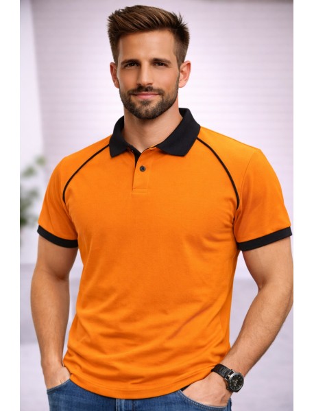 6140 Polo Yaka Renkli Tşört