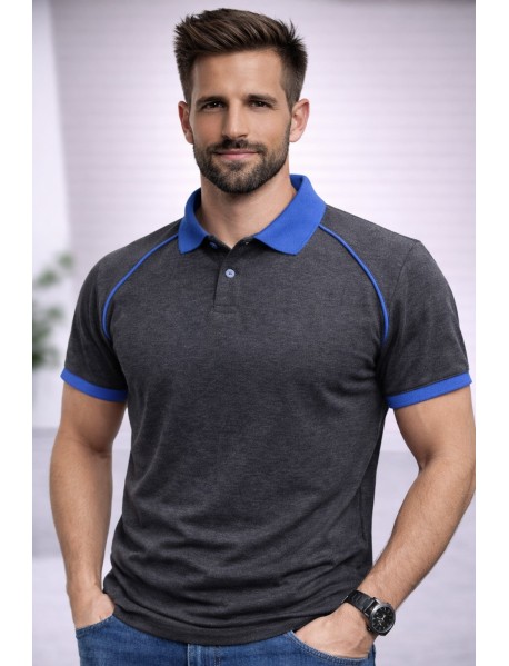 6140 Polo Yaka Renkli Tşört