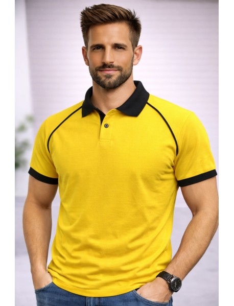 6140 Polo Yaka Renkli Tşört