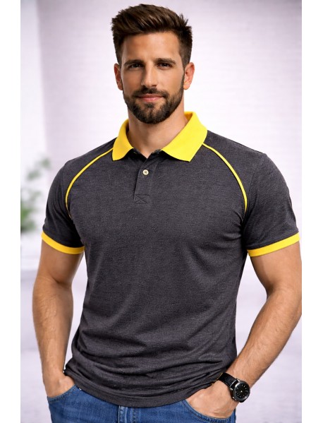 6140 Polo Yaka Renkli Tşört