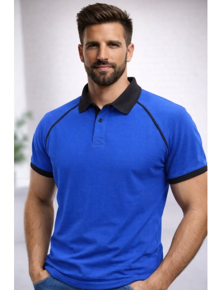 6140 Polo Yaka Renkli Tşört