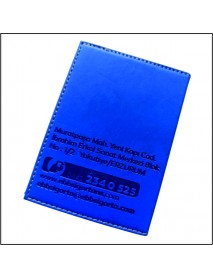 0003 TERMO DERİ RUHSAT KABI (SÜNGERLİ) MAVİ