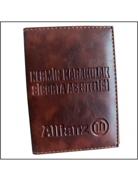 0012 SUNİ DERİ RUHSAT KABI (SÜNGERLİ) KAHVERENGİ