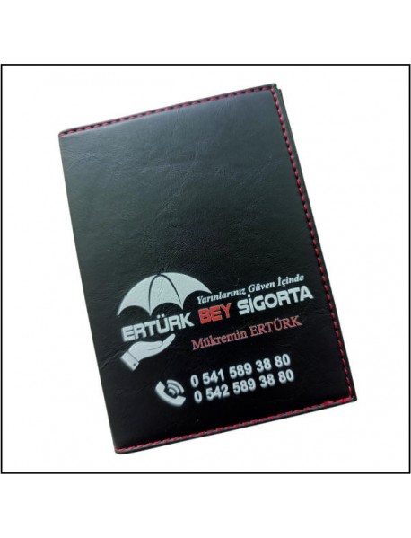 0011 SUNİ DERİ RUHSAT KABI (SÜNGERSİZ) SİYAH