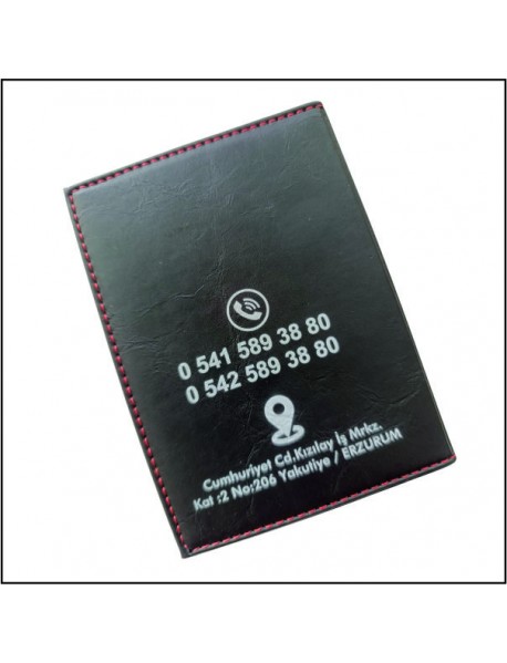 0011 SUNİ DERİ RUHSAT KABI (SÜNGERSİZ) SİYAH